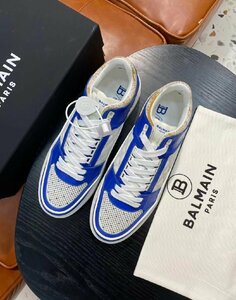 新品　BALMAIN　バルマン　メンズ　スニーカー　レザー　スポーツシューズ　39-44　サイズ選択可能　3723