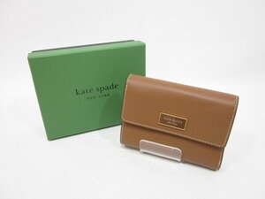 kate spade new york / ケイトスペード ニューヨーク 三つ折り財布 ケイティバイフォールド フラップウオレット ブラウン