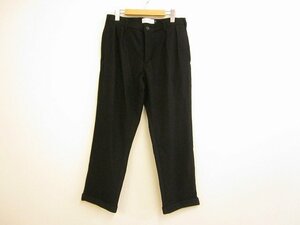 EDIT CLOTHING/エディット クロージング Wool boucle slacks ウール ブークレ スラックス パンツ メンズ サイズ : 2(M) 黒