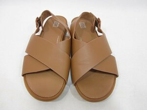 Fit Flop/フィット フロップ GRACIE LEATHER CRISSCROSS BACK-STRAP SANDALS レディース サイズ : 24~24.5cm ブラウン