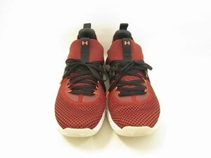 UNDER ARMOUR / Under Armor UA Project Rock 4 3023695-600 running shoes men's size : 27cm sneakers red 