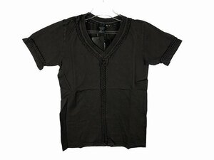 NUMBER (N)INE / ナンバーナイン 編み込みTシャツ F07-NC003 芳香加工 メンズ サイズ : 2 ブラック