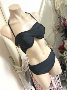 * lady's swimsuit XL*Bikini*XING CHENG YONG YI| wire bikini | screw . bikini : black 