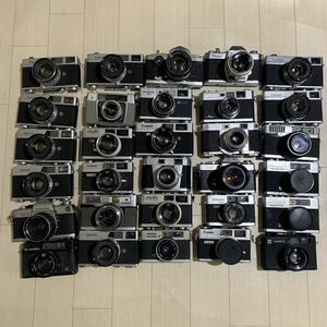  used camera film camera etc. large amount together Junk 