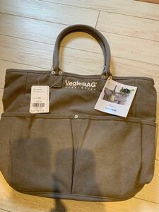 Nananoel×VegieBAG ビッグトートバッグ　グレー系