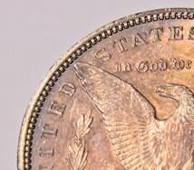 レア 未使用 手変わり 1897年 アメリカ モルガンダラー 1ドル Dollar 銀貨 銀製 コイン 硬貨 古銭 メダル 自由の女神 アメリカンイーグル鷲_画像7