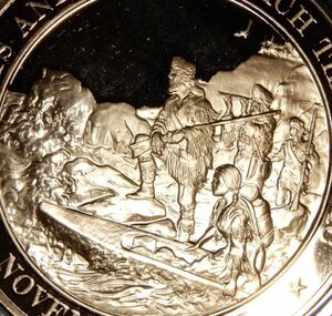 限定品 1805年 ルイス・クラーク探検隊 ミシシッピ川から太平洋に至る大陸横断 フランクリンミント 記念メダル コイン　スーベニア　記念章