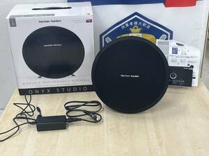 【s2985】Harman Kardon ハーマンカードン Onyx Studio Bluetooth ワイヤレス スピーカー☆極上美品☆音質・動作良好品☆