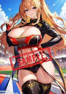 [美女ポスターA4サイズ] (全て１点もの) 高品質光沢紙 イラスト アート コスプレ セクシー 巨乳美女 下着 水着 ビキニ 美乳 美尻 No.113