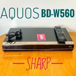 SHARP シャープ　AQUOS Blu-ray ブルーレイレコーダー HDD 500GB 2チューナー 2番組同時録画 BD