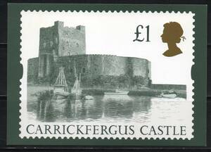 {e-330} England / Royal mail made large sum stamp { castle } picture postcard (PHQ)