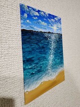 アクリル画　風景画　海　アート　海の絵　絵画　インテリア_画像5