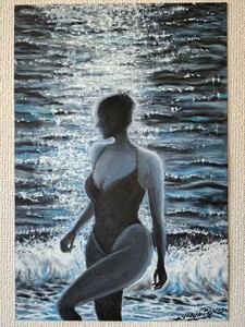  sea. . portrait painting ... beauty picture picture landscape painting art interior pastel impression .