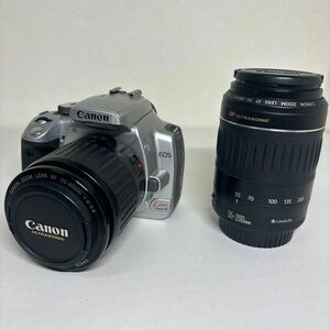 Canon EOS kiss Digital X ダブルズームレンズ 充電器　記録メディア 汎用キャリーケース付き