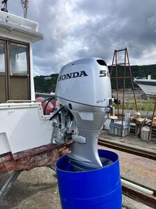  hull Honda 50 horse power injection engine attaching boat 