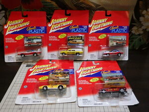 1 jpy start Johnny Lightning classic plastic fa knee car ClassicPlastic plymouth Camaro etc. 5 pcs. set unopened 