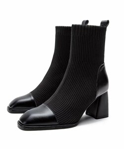  носки способ ботинки женский futoshi каблук 23.0cm черный 