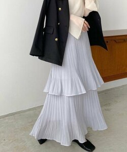 ロングスカート　フリル　レディース　INS　韓国ファッション　デザイン　春夏 フリー イエローグリーン
