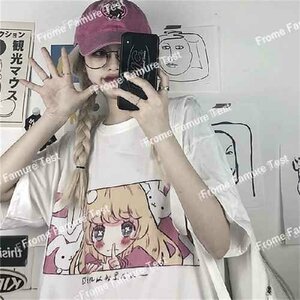 Tシャツ レディース ファッション 春夏 半袖 2XL ホワイト