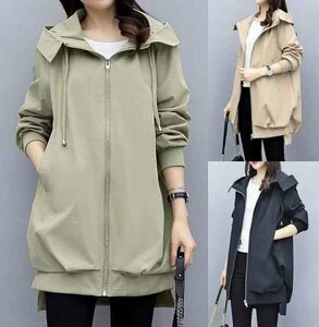  all 3 color jacket blouson switch body type cover put on .. plain simple XL light green 