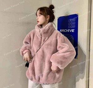  Korea fashion Parker lady's Parker jacket Roo z Parker 3XL pink 