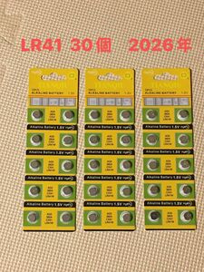 アルカリ電池　LR41 ボタン電池 　１.５ｖ　3０個　SODA電池　 