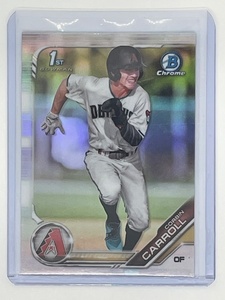 2019 Bowman Chrome Draft CORBIN CARROLL 1st Bowman Prospect RC Refractor #BDC-125 リフラクターパラレル 