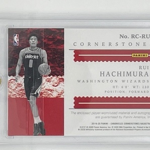 2019-20 Panini Chronicles Cornerstones RUI HACHIMURA RC Jersey Auto 八村塁ルーキー 直筆サインオート 99枚限定 LAKERSの画像2