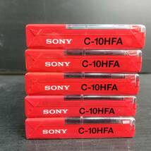 焼/SONY/オーディオカセットテープ/5本セットまとめ売り/C-10HFA/HF/10分/ノーマルポジション/記録媒体/録音/ソニー/焼-5TY_画像6