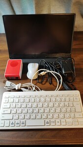 Raspberry Pi4 model B 4GB ディスプレイ、キーボード、マウスセット