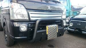 1000 jpy ~ cheap selling out [ translation none ] Hijet S500 series / Carry DA16T pipe bumper guard black bush bar grill 
