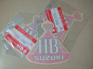 HB Suzuki original sticker decal 3 sheets length 10cm width 9cm unused unopened goods postage 185 jpy 