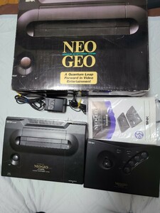 SNK NEOGEO 動作確認済　Bilingual改造済本体+ソフト2本+メモリーカード+追加コントローラーセット