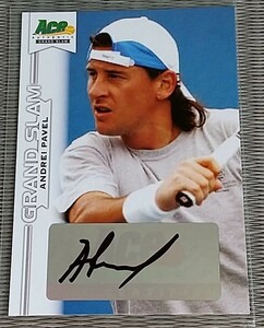 ANDREI PAVEL アンドレイ・パベル　ACE AUTHENTIC GRANDSLAM 直筆サイン入りカードautograph sign