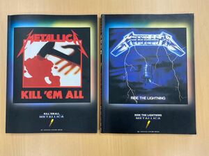 ★バンドスコア2冊 ★ METALLICA /KILL ‘EM ALL /Ride the Lightning /メタリカ /キムエルオール/ライド ザ ライトニング /G/Bタブ譜付★