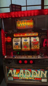  Aladdin Asami-Sammy slot machine pachinko slot machine apparatus slot apparatus coin un- necessary machine door key 