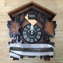 未使用保管品★CITIZEN シチズン cuckoo clock 鳩時計 poppo #109 当時物 昭和レトロ ハト時計 掛け時計 取扱説明書 元箱あり 日本製_画像2