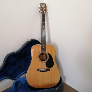 Aria■アコースティックギター 縦ロゴ3Pバック W-60 ビンテージ アリア フォークギター 楽器 器材 ハードケース付 名古屋 ジャパン