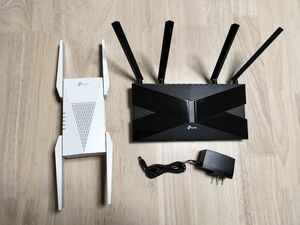 TP-Link WiFi6対応ルーター AX20 と TP-Link WiFi6E対応中継機 RE815XE セット