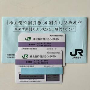 JR東日本 株主優待 鉄道割引券2枚（番号通知）の画像1