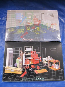 1/24 grage&tools* unopened * Fujimi [ garage & tool ] garage . tool. 2 point set 