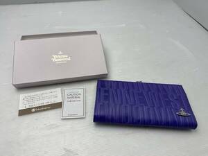 ★ヴィヴィアン・ウエストウッド★長財布 がま口 パープル 美品 Vivienne Westwood【中古/現状品】