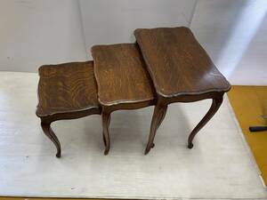 *ne -stroke table * antique side table cat legs interior [ used / present condition goods ]