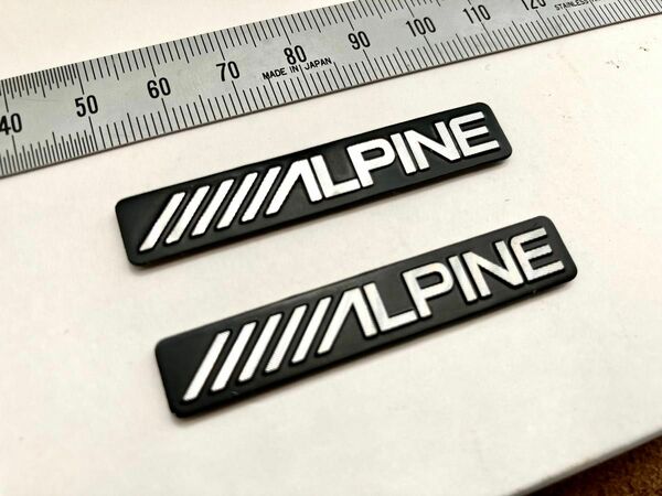 [週末限定 値下げ ] ALPINE アルパイン　スピーカー エンブレム ステッカー ２個