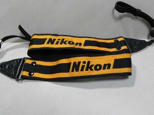 Nikon ストラップ(黒+黄色)中古品