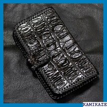 iPhone11Pro Max 用 ケース 手帳型 ク 本革 ブラック ハードケース 138-3cri11pm 682_画像3