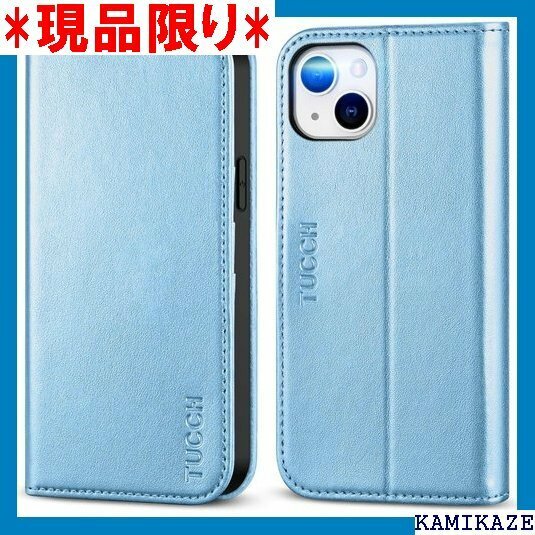 TUCCH iPhone 14 Plus 対応 ケース ne 14 Plus 6.7インチ対応 メタリックブルー 3205