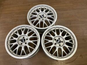 BBS RG260 918715 17インチ7.5J +48 PCD 100 5穴　中古3本 プリウス インプレッサ 等