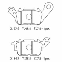 NTB '16～ NMAX125 (SE86J /SED6J) フロントブレーキパッド A61-028YN　【ABSも】_画像4