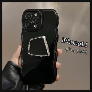 3005＊iPhone14 iPhoneケース スマホグリップ ウェーブケース